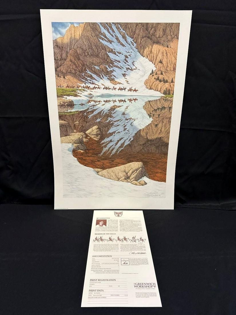 Bev Doolittle S/N Lithograph "Season of the Eagle" 1987 (1 of 3)