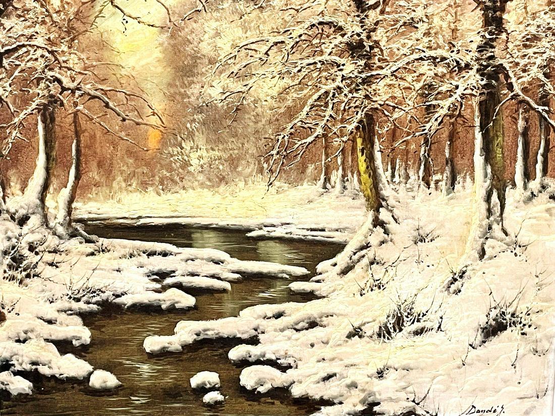 Joseph Dande (Hungary 1911-) Oil Painting (1 of 4)