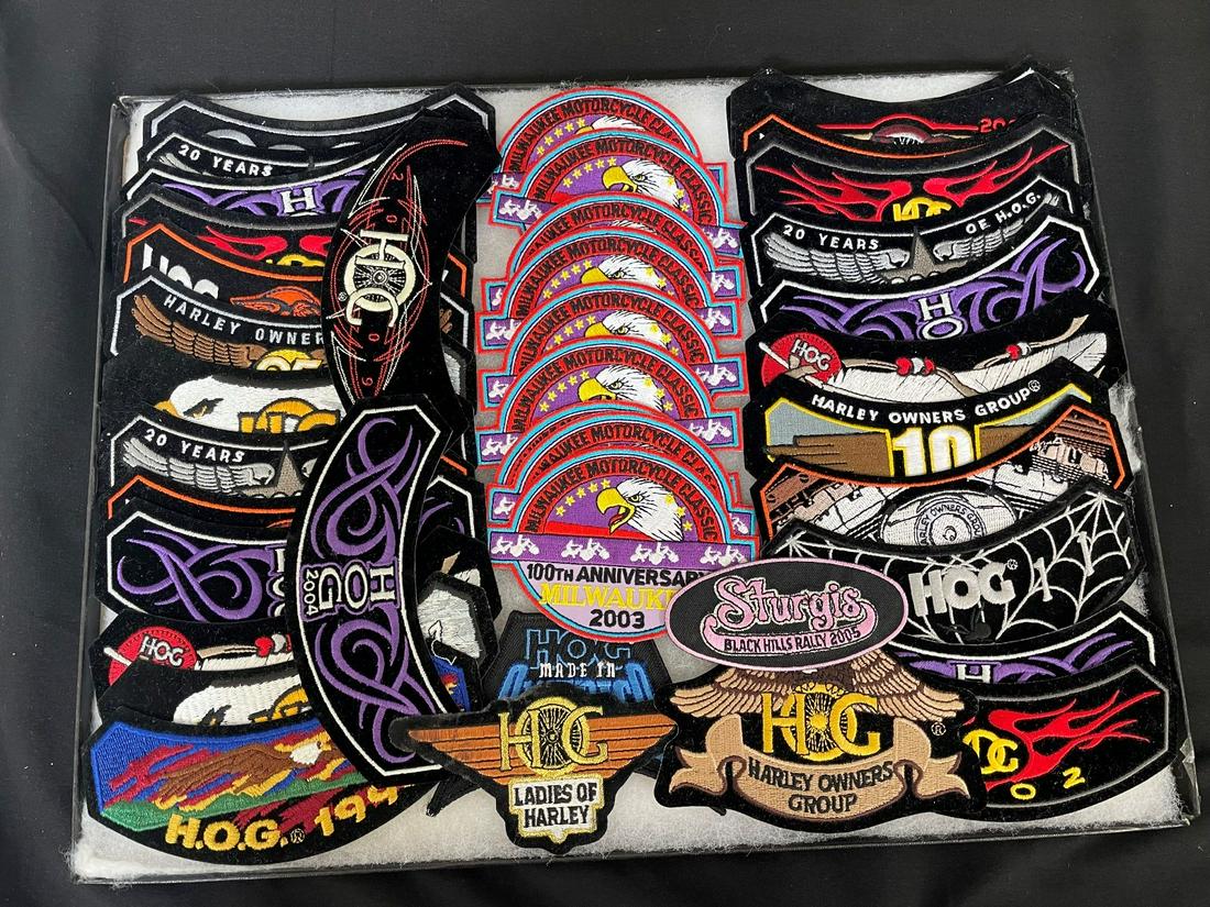(40) Harley Owners Group Harley Davidson Patches (1 of 4)