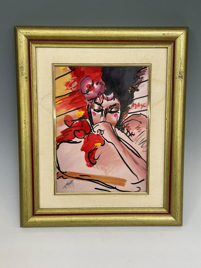 Peter Max Porcelain Plaque Franklin Mint "Suzin" (1 of 4)