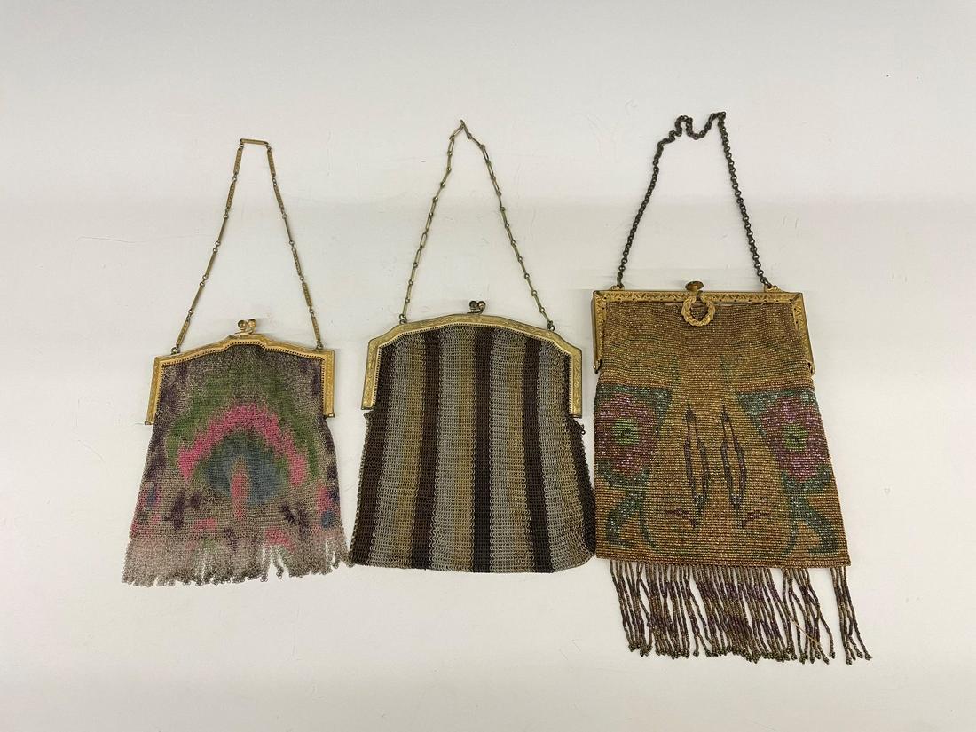 (3) Metal Mesh Ladies Purses (2) Whiting and Davis (1 of 6)