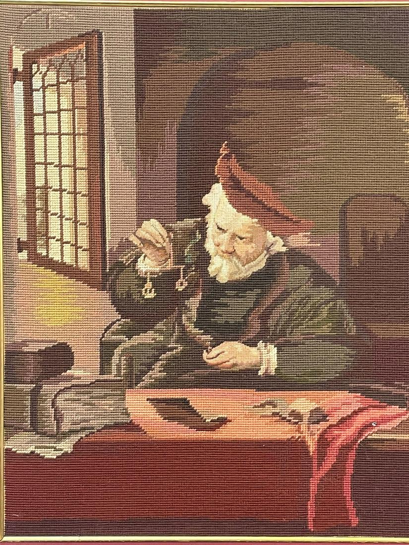 Large Needle Point Framed Artwork (1 of 3)