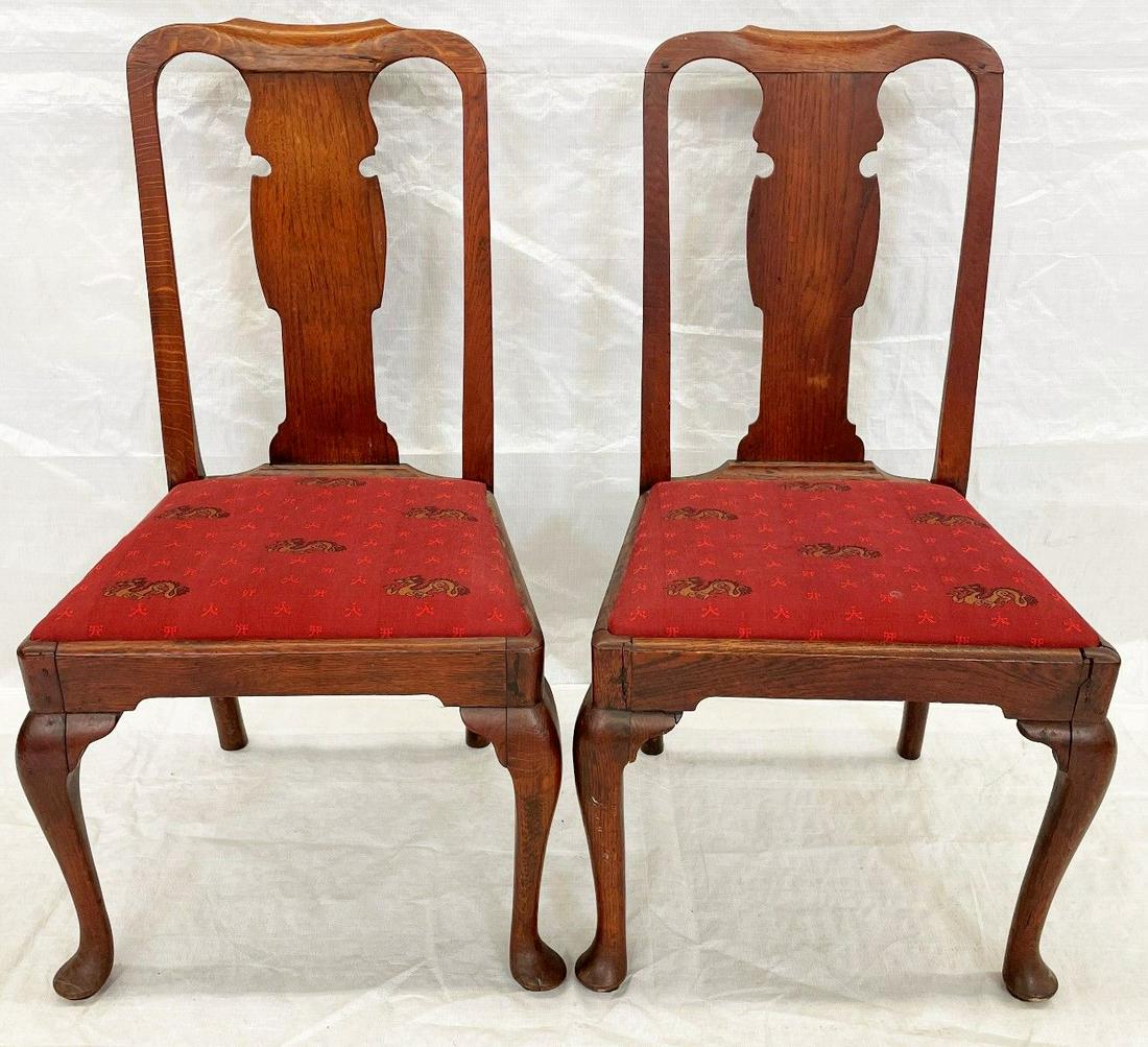 Pair Queen Anne Side Chairs (1 of 6)