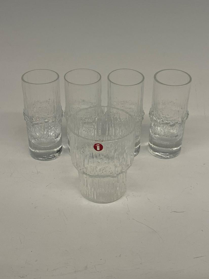 (5) Made in Finland Cordial Glasses: (5) Made in Finland Cordial Glasses