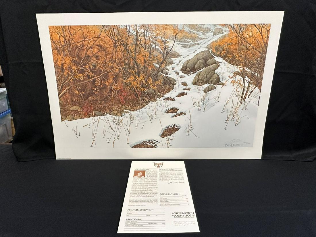 Bev Doolittle S/N Lithograph "Doubled Back" 1988 (1 of 3)