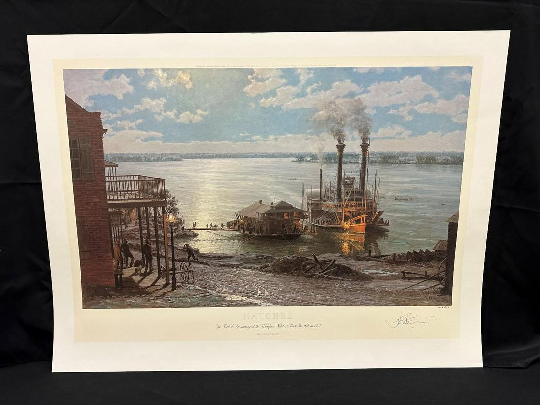 John Stobart S/N Lithograph "Natchez" (1 of 2)