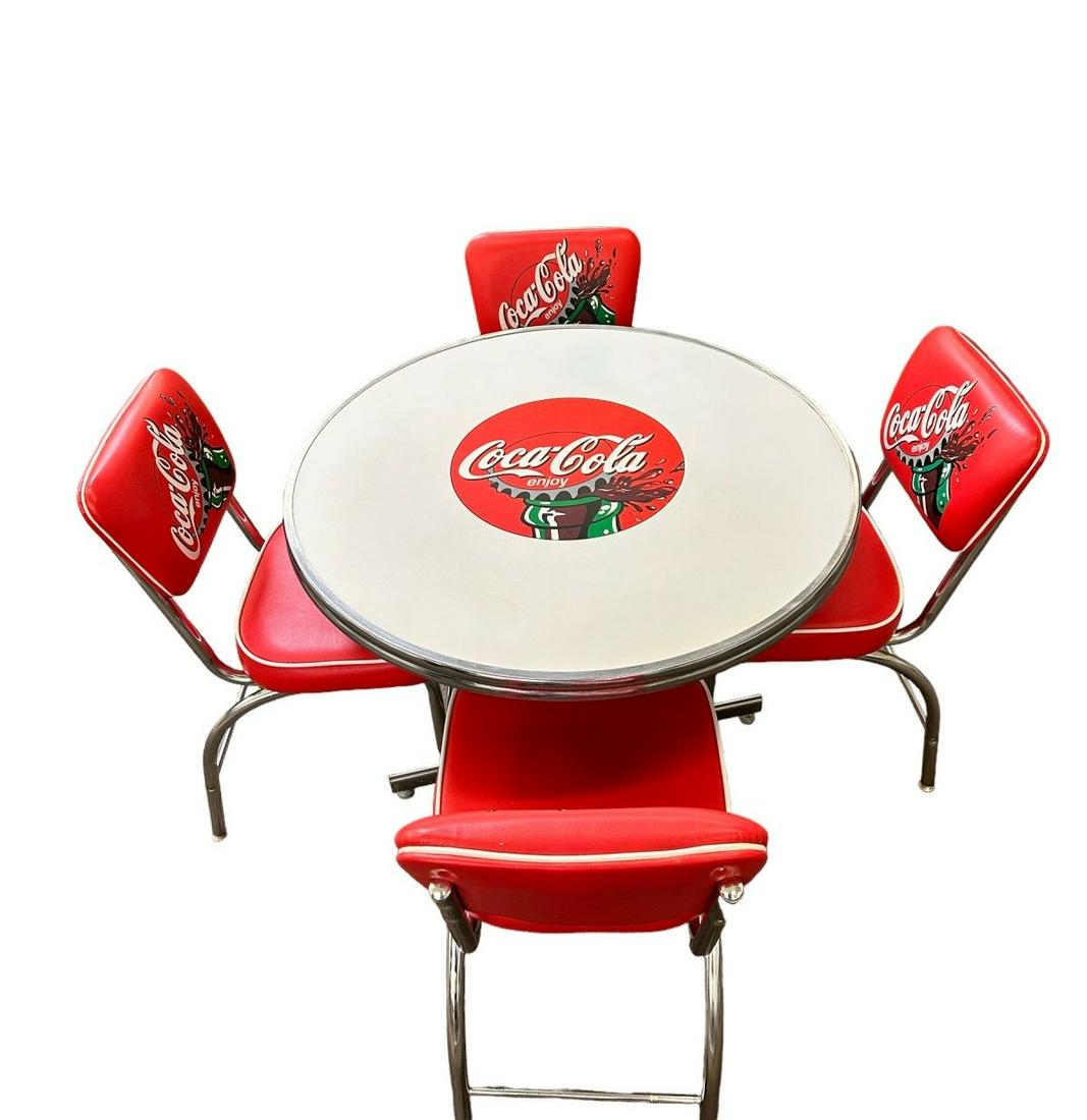 Enjoy Coca-Cola Advertising Table and Chairs Group (1 of 6)
