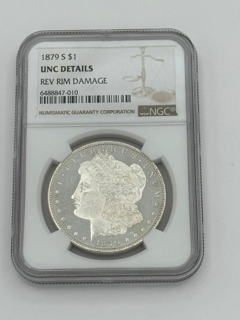 1879-S Morgan Silver Dollar NGC UNC Detail (1 of 4)