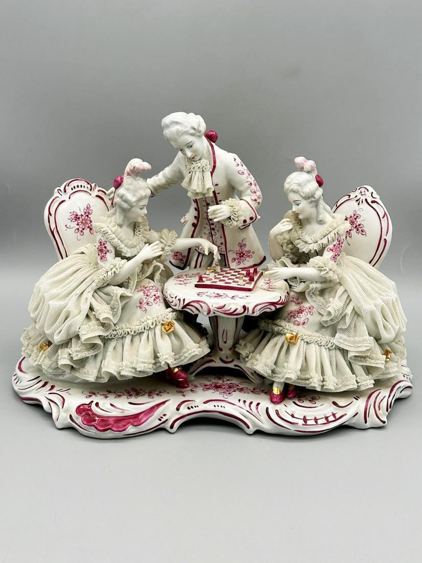 Volkstedt German Dresden Figural Group (1 of 7)