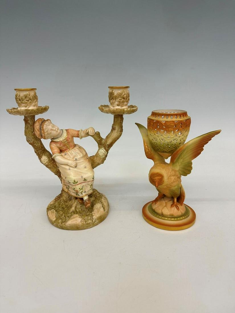 Pair of 19th Century Hadley Royal Worcester Figurines (1 of 5)