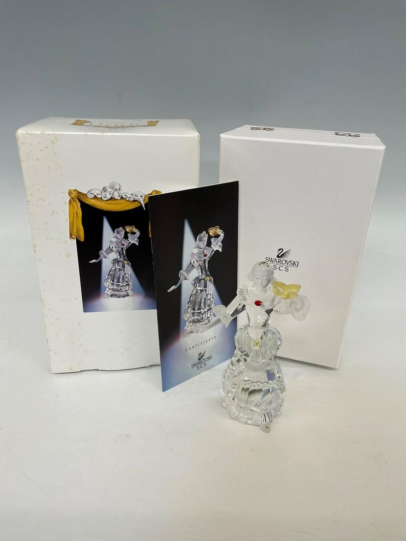 Swarovski Crystal 2000 Masquerade Columbine COA and Box (1 of 5)