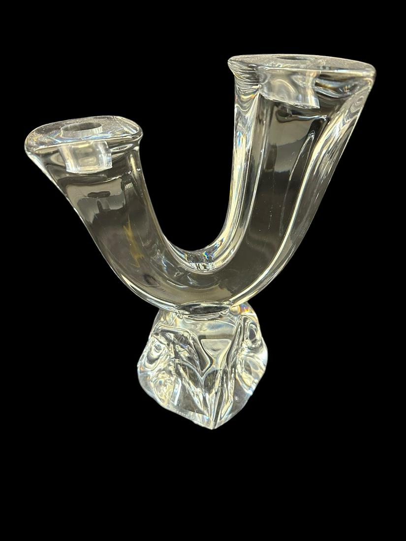 Daum France Crystal Candlestick (1 of 2)