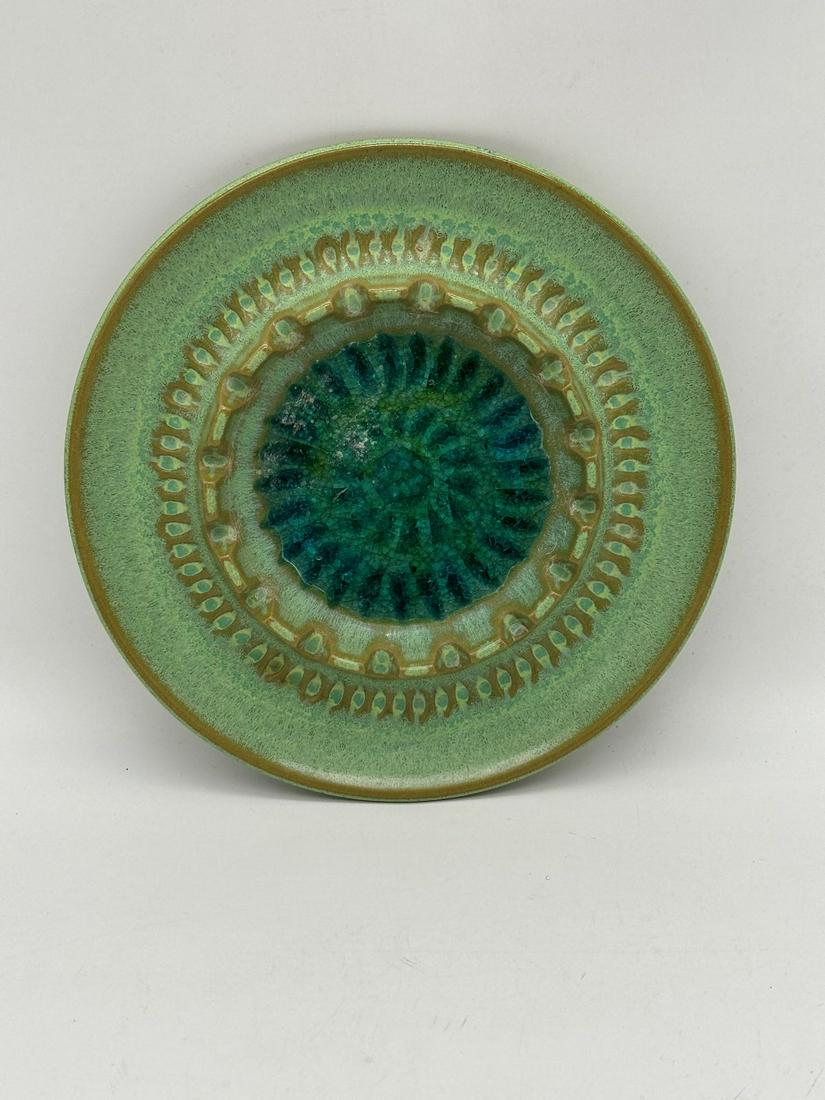 Robert Maxwell Pottery Ashtray Mottled Green (1 of 4)