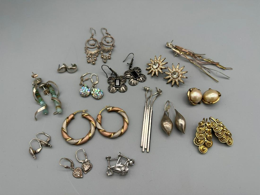 (15) Pairs of Sterling Silver Earrings (1 of 5)