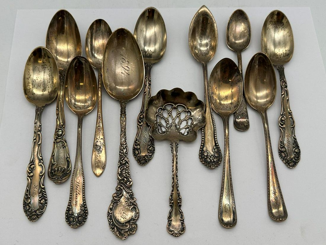 (12) Sterling Silver Spoons (1 of 4)