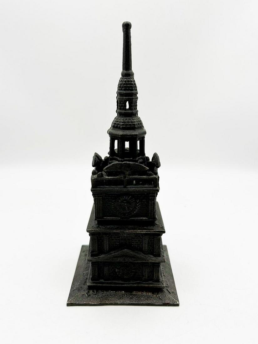 Cast Iron Still Bank "Tower Bank" by John Harper Ltd 1902-1911: Cast Iron Still Bank "Tower Bank" by John Harper Ltd 1902-1911: Measures 9.25" tall.