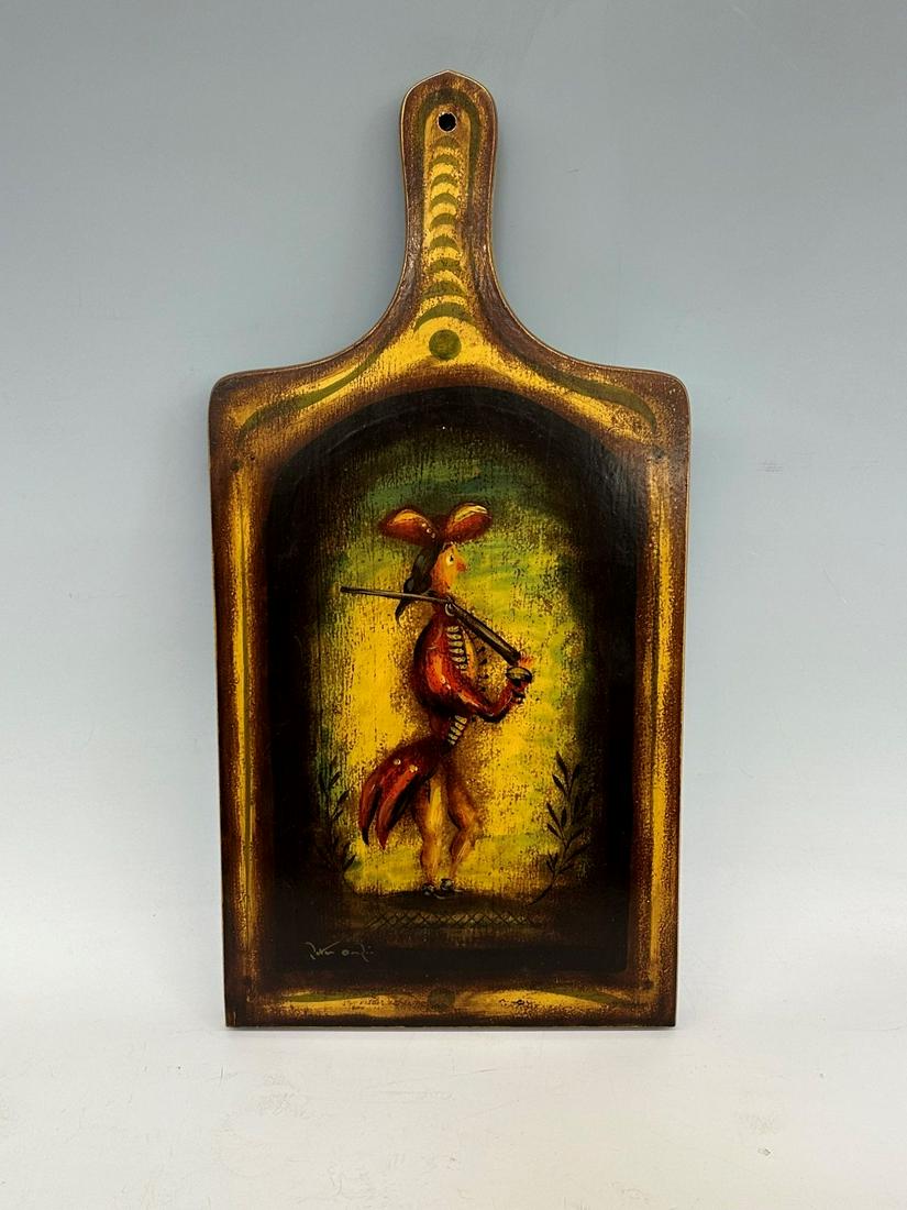 Peter Ompir Folk Art Hand Painted Cutting Board (1 of 5)