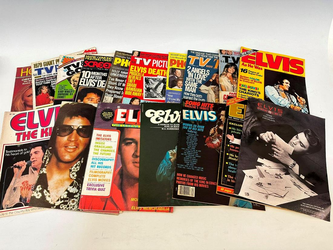 (16) Magazines Featuring Elvis Presley From the 1970's (1 of 5)