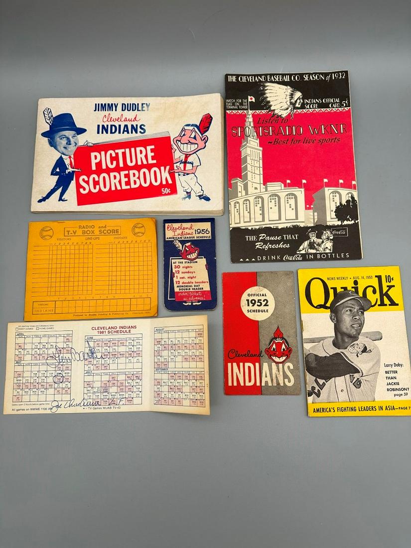 1930's-1950's Cleveland Indians Ephemera Memorabilia Group (1 of 8)