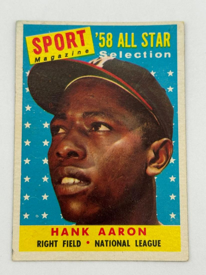 1958 Topps Hank Aaron #488 Baseball Card (1 of 2)