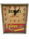 Benrus Watch Co. Gaines Dog Food Advertising Clock