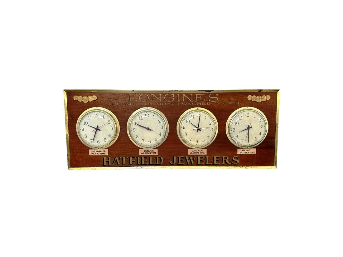 Longines The Worlds Most Honored Watch Hatfield Jewelers, (4) Clocks Wall Hanger (1 of 5)