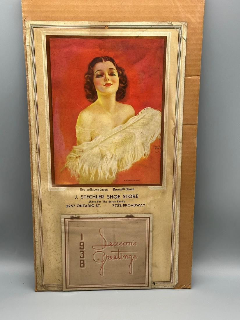 Alberto Vargas "A Glorified Girl" Pin Up Advertising Calendar 1938 (1 of 5)