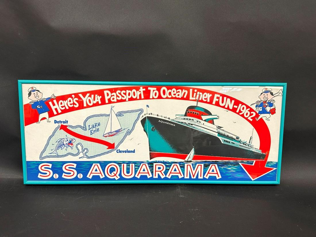 S.S. Aquarama Cruise Ship Advertising Poster 1962 (1 of 4)