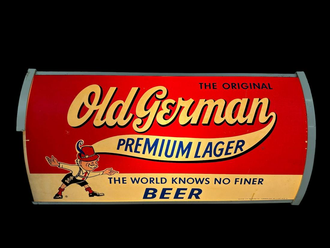 Old German Premium Lager Light Up Advertising Display Sign (1 of 8)