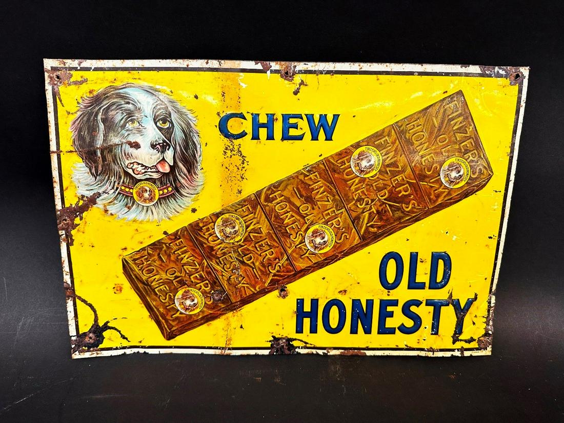 Np Lajoie Chew Red Devil Tobacco Advertising Sign