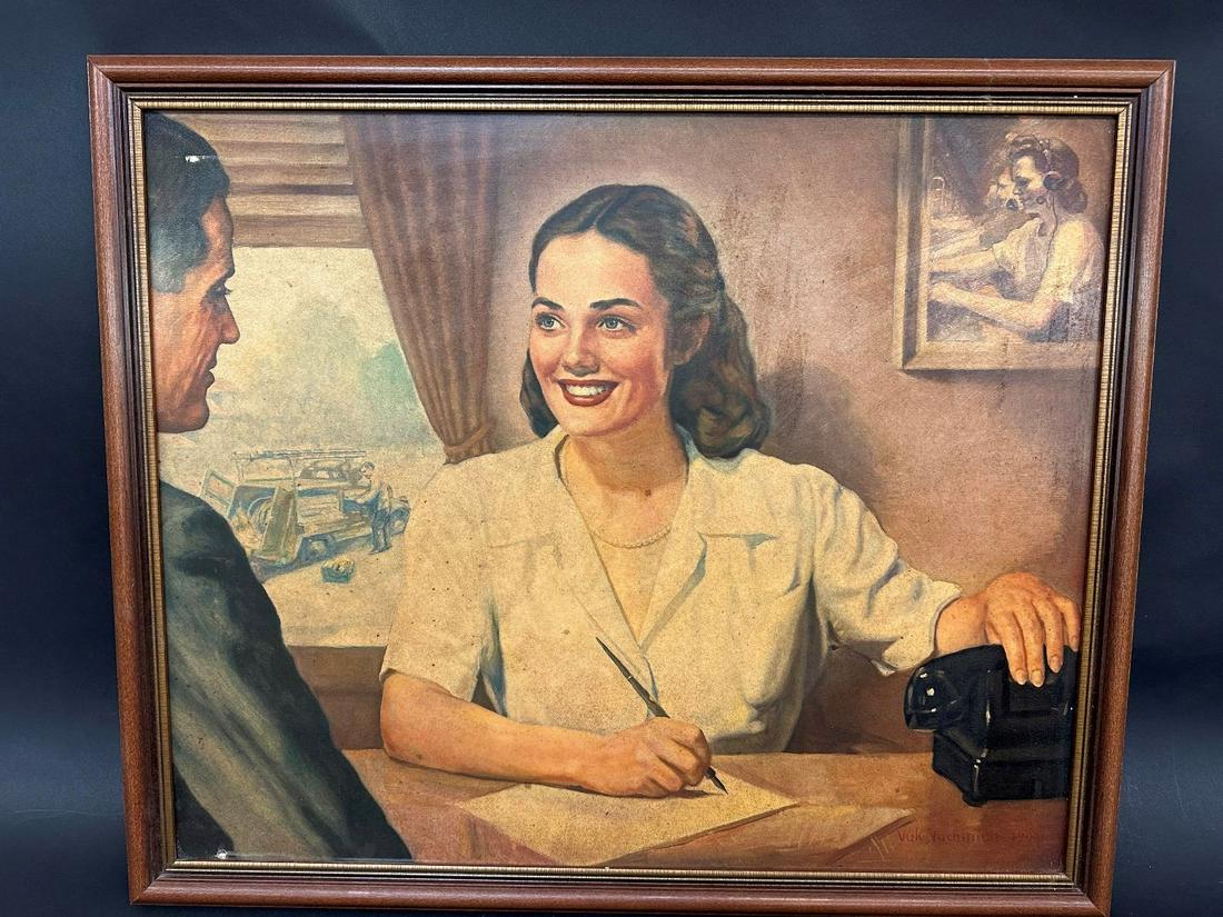 Telephone Pioneers of America The Service Representative Artist Vuk Vuchinich Lithograph (1 of 6)