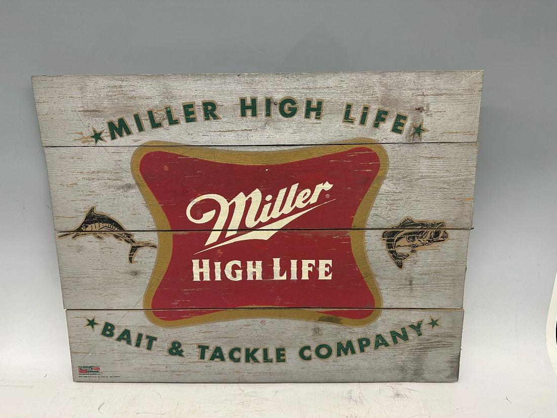 Miller High Life Bait and Tackle Company Advertising Sign (1 of 6)