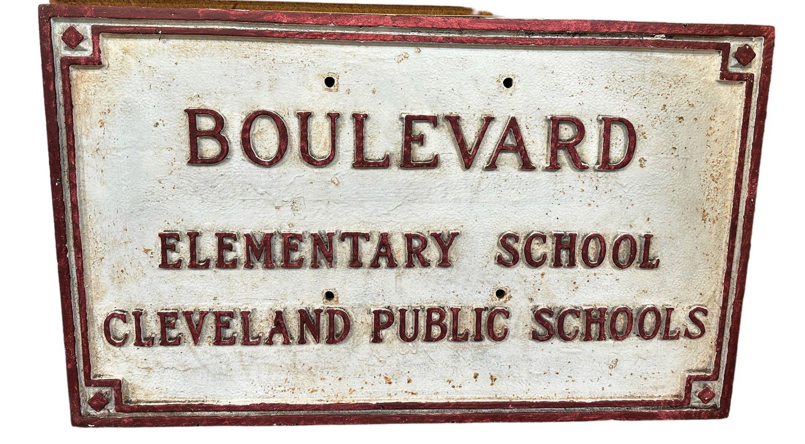 Boulevard Elementary School Cleveland Public Schools Sign (1 of 3)