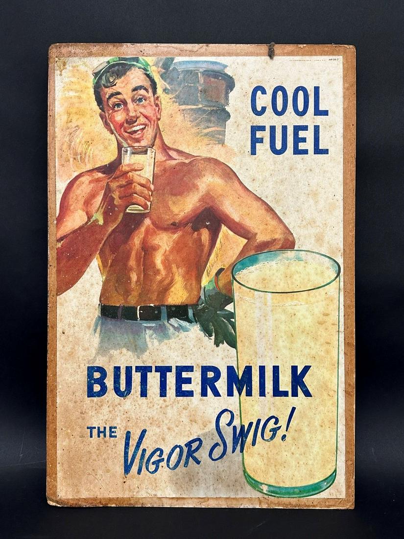 Cool Fuel Buttermilk, The Vigor Swig Advertising Poster (1 of 5)