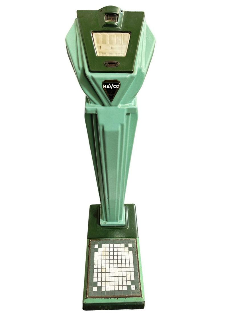 Navco Art Deco Porcelain Coin Operated Scale (1 of 6)