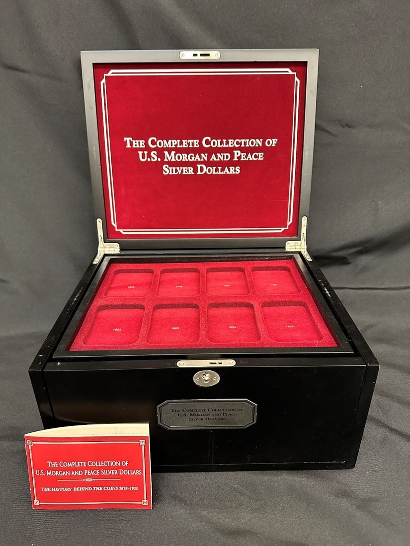 The Complete Collection of Morgan and Peace Dollars EMPTY Display Case (1 of 5)