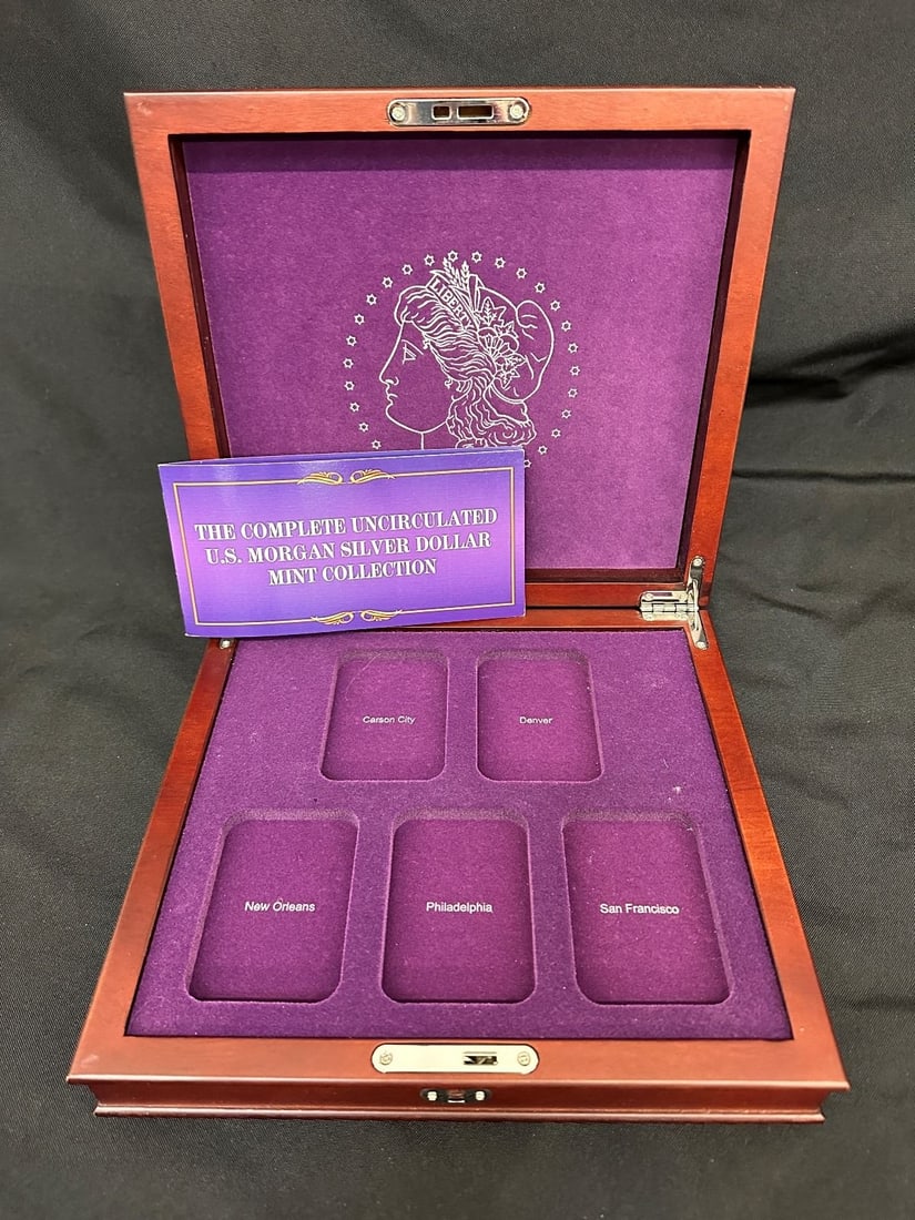 The Complete Uncirculated US Morgan Silver Dollar Mint Collection EMPTY Case (1 of 3)
