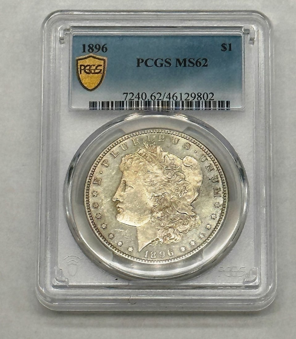 1896-P Morgan Silver Dollar PCGS MS 62 (1 of 2)
