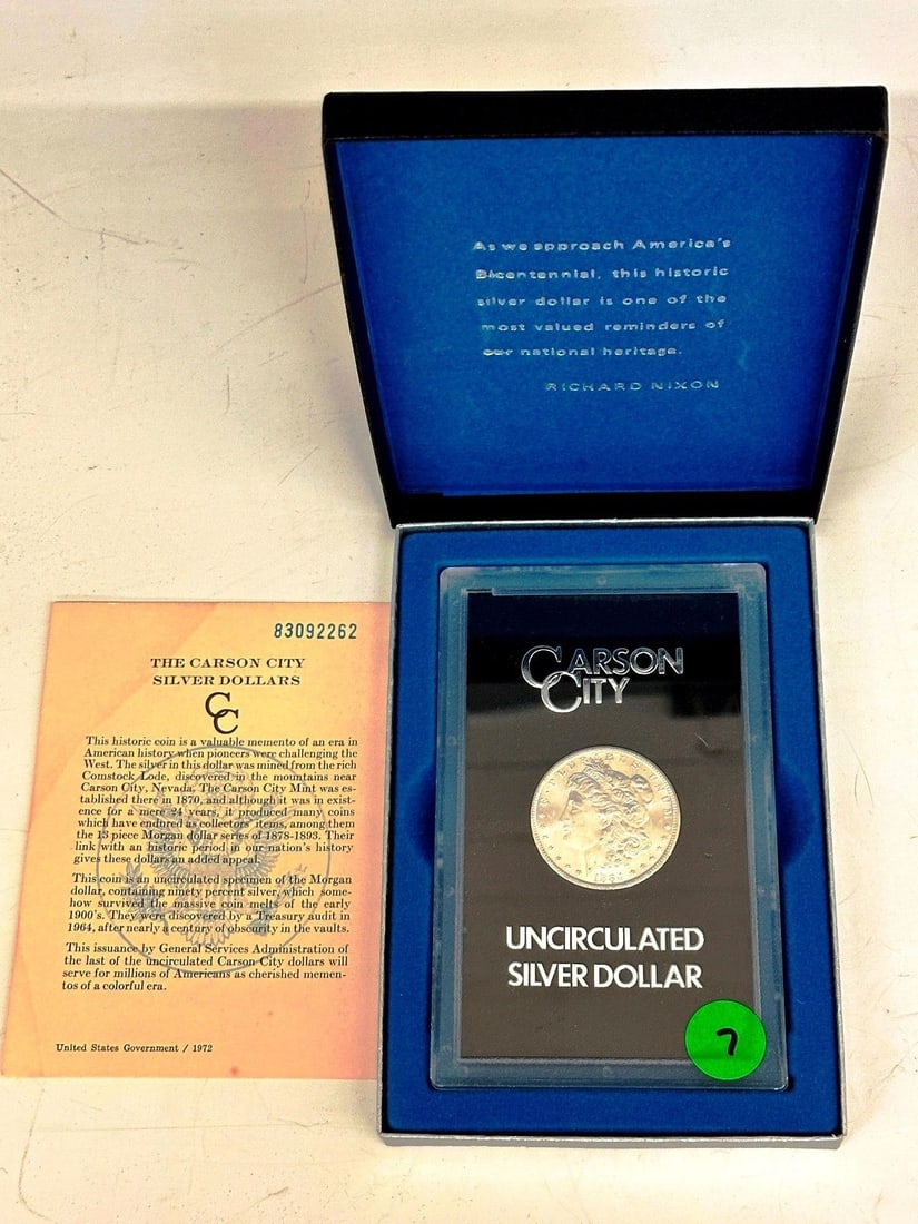 1884-CC Carson City Uncirculated Morgan Silver Dollar GSA (1 of 3)