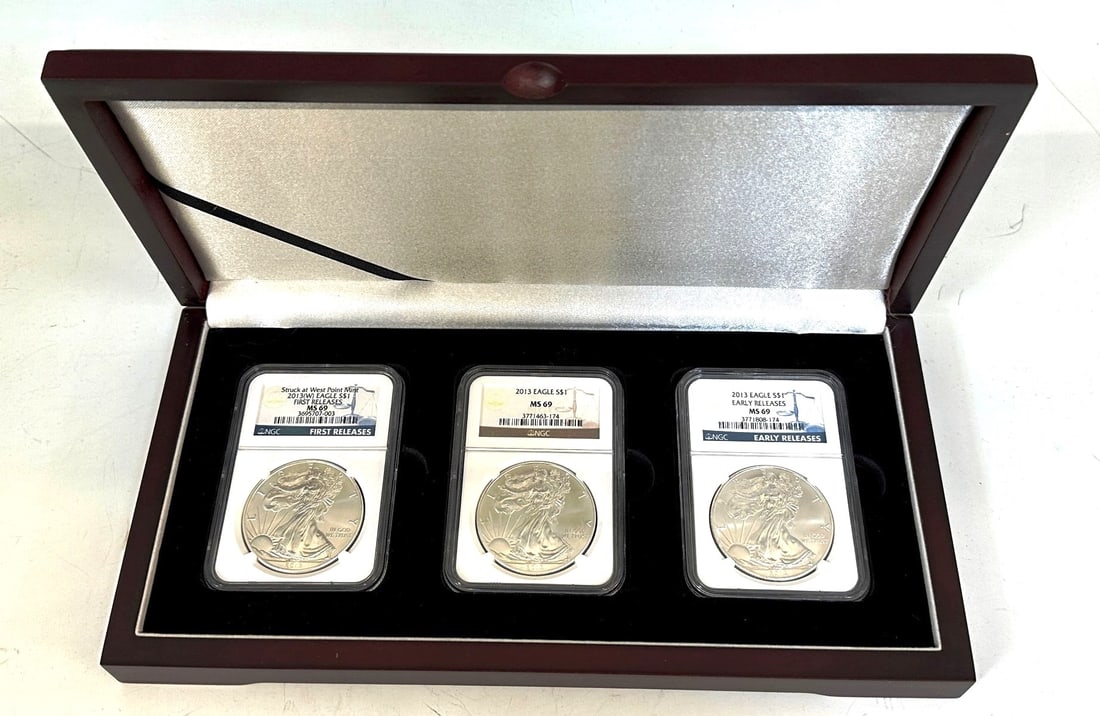 2013 Silver Eagle Set of (3) (1 of 3)