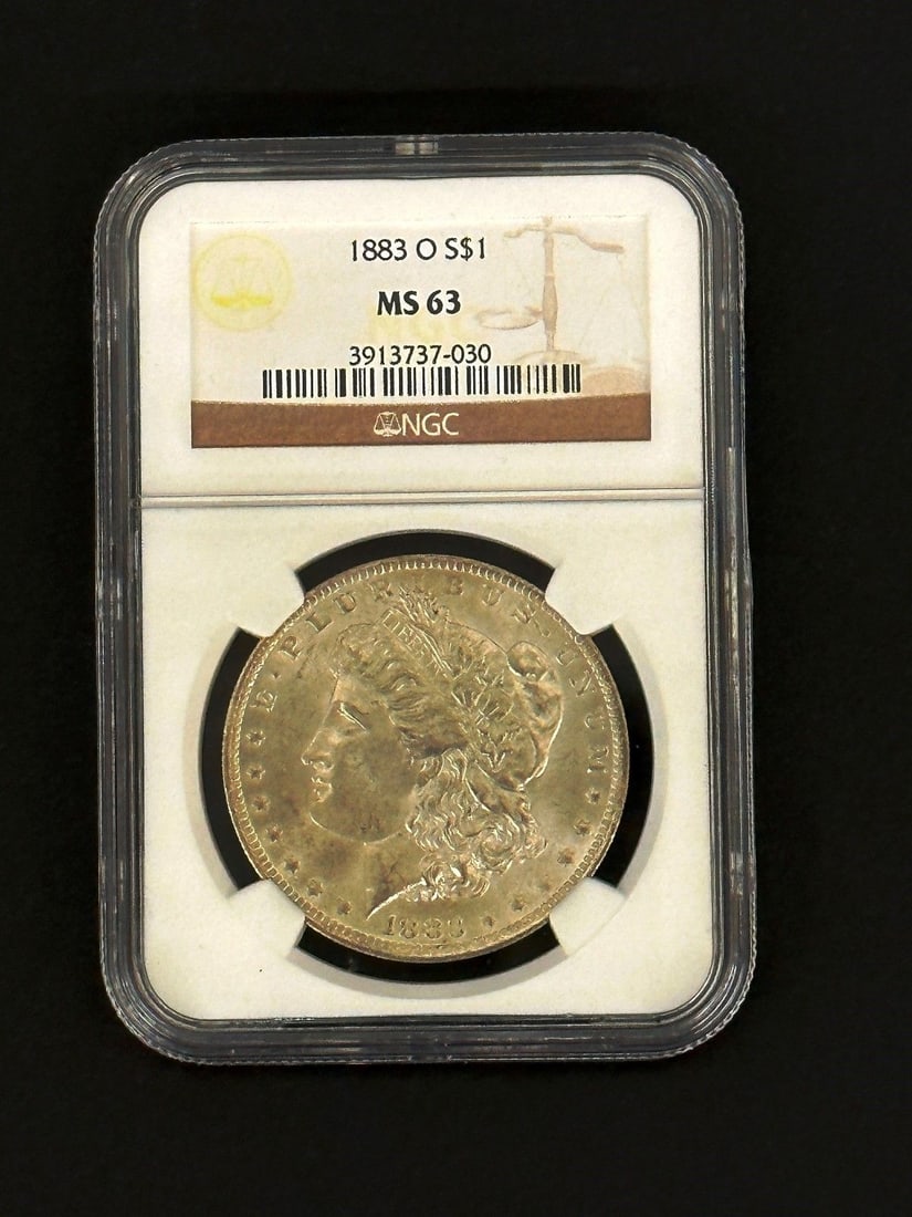1883-O Morgan Silver Dollar NGC MS 63 (1 of 2)