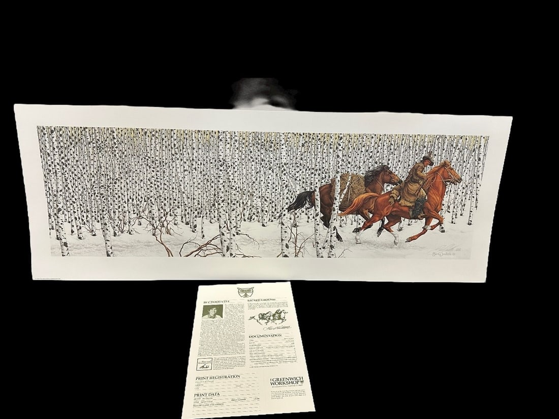 Bev Doolittle Lithograph "Sacred Ground" (1 of 3)