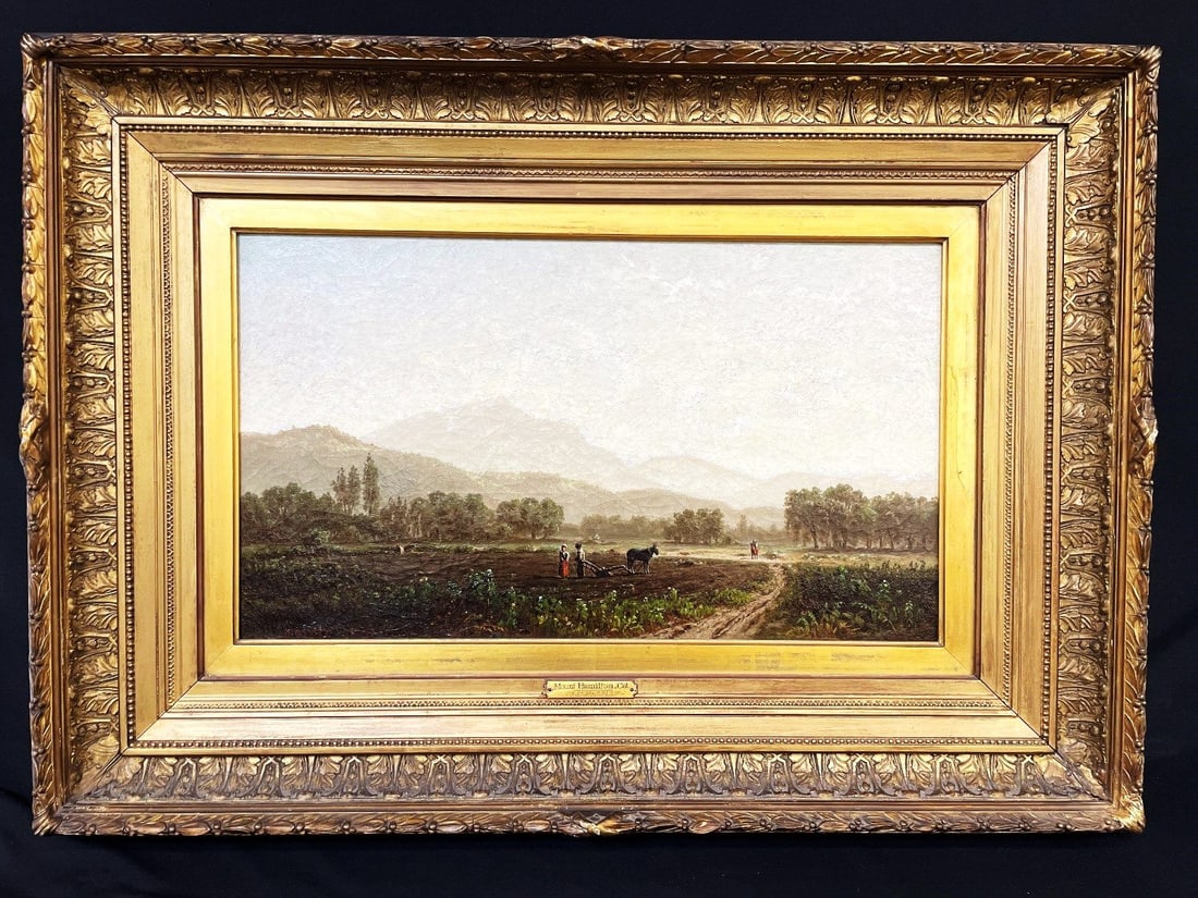 William Marple (Amer. 1827-1910) Original Oil Painting "Morning Mount Hamilton, CA. 1878" (1 of 10)