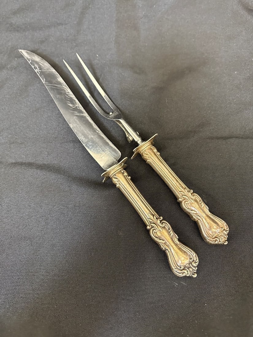 Reed and Barton Sterling Silver Handled Carving Set (1 of 3)