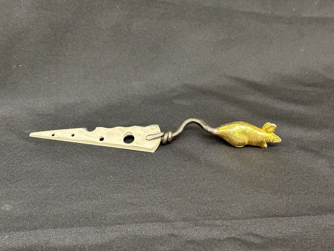 Michael Aram Signed Figural Mouse Cheese Knife (1 of 4)