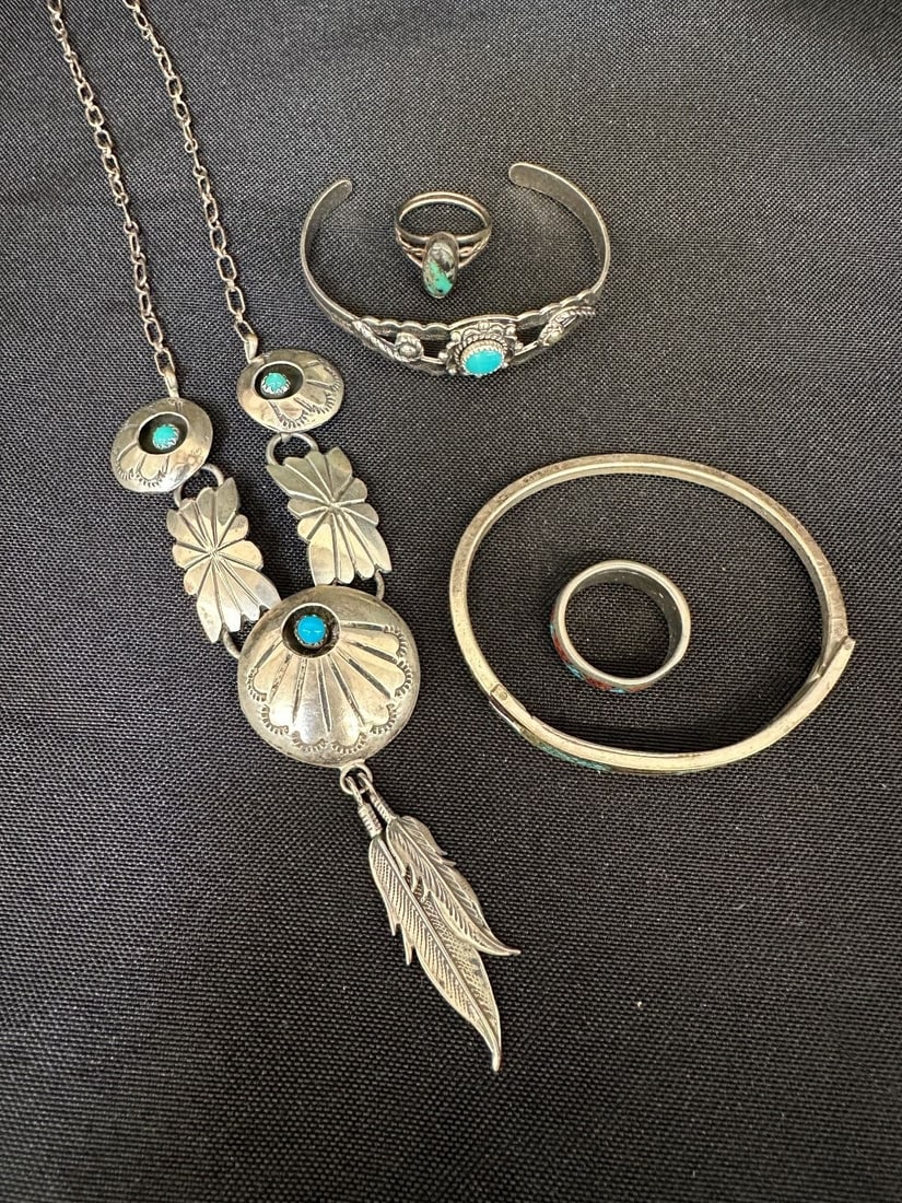 Sterling Silver Turquoise Native American Jewelry (1 of 2)