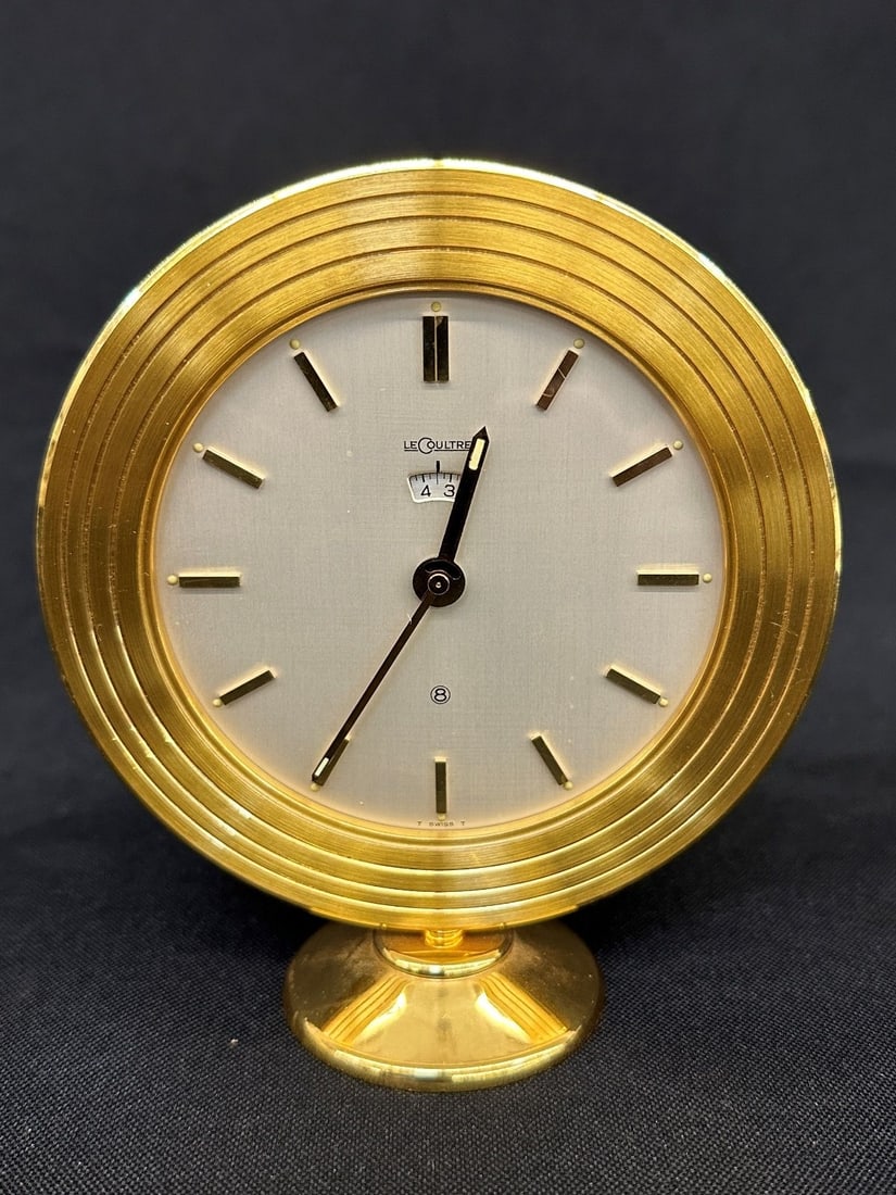 LeCoultre "Recital" 8 Day Desk Alarm Clock (1 of 4)