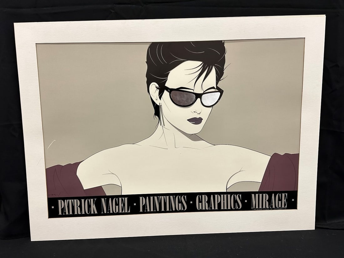 Patrick Nagel Graphics Mirage 1983 Edition Poster (1 of 1)