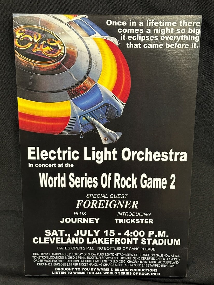 Electric Light Orchestra in Concert World Series of Rock Mounted Poster (1 of 2)