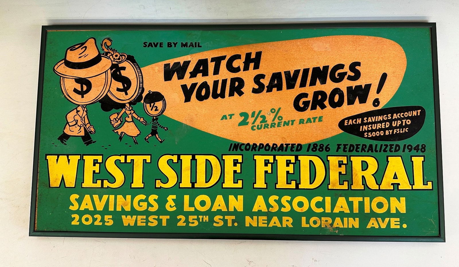 West Side Federal Savings and Loan Association Advertsing Sign (1 of 6)